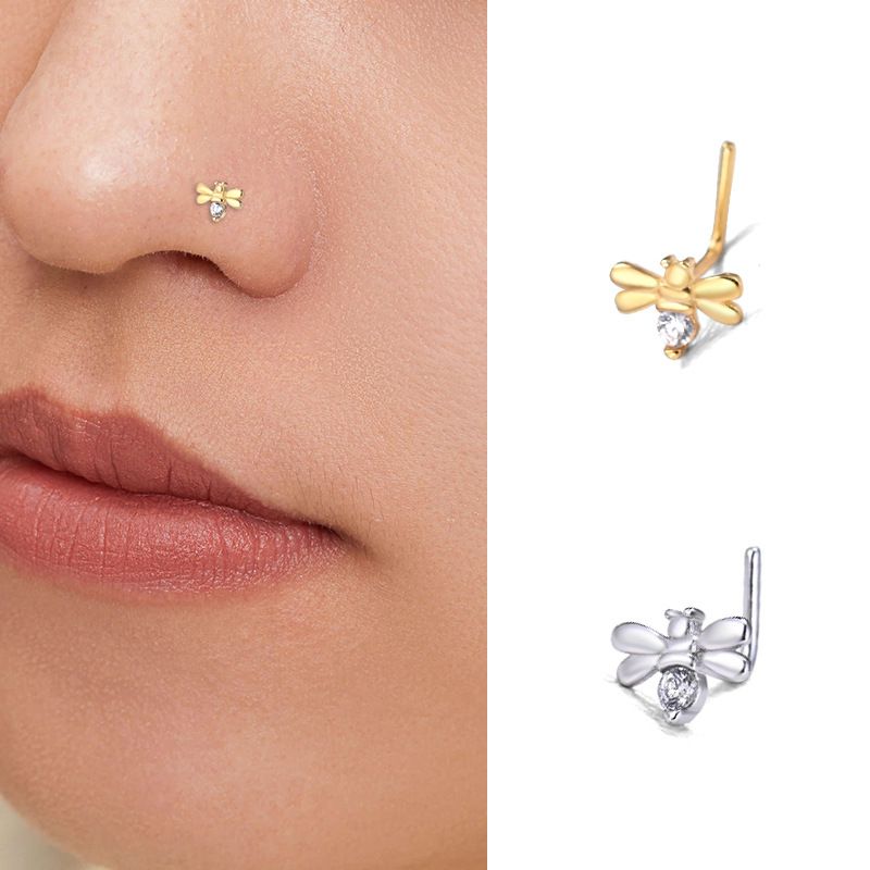 Honey Bee Nose Pin
