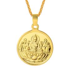 Coin Pendant Lakshmi Yantra